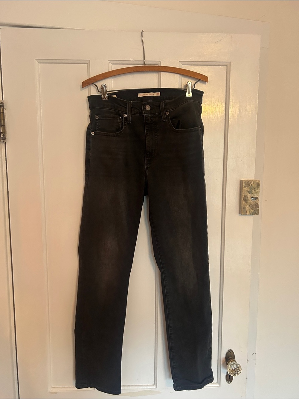 Levi's Black Slim Straight Jeans